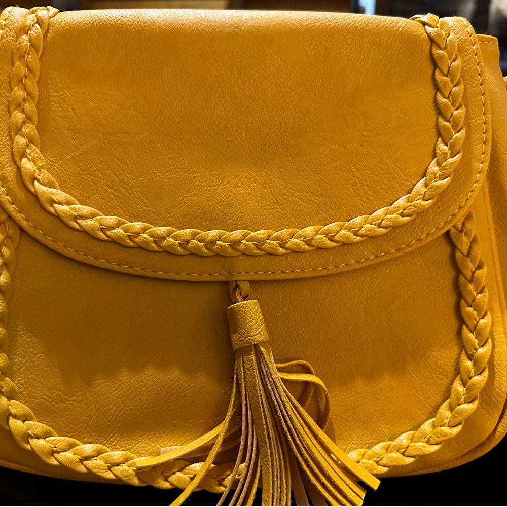 A Beautiful Mustard Crossbody Bag.